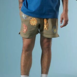 Keith Haring Floral Doodle Graphic Sweat Short
